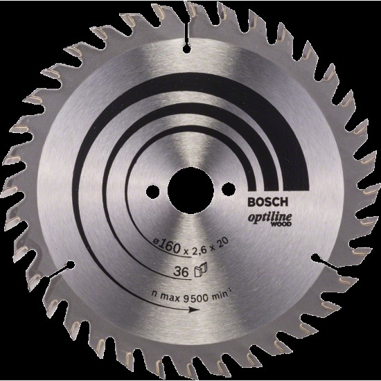 Cirkelsågklinga optiline 160x20/16mm t36