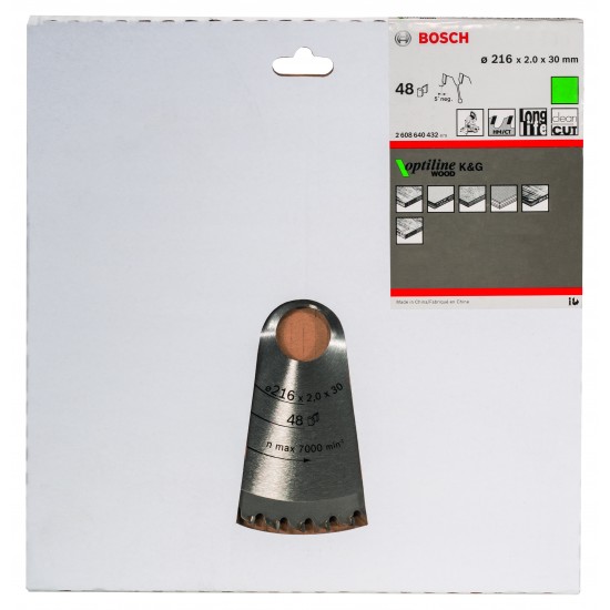 Cirkelsågklinga trä 216x2x30mm 48t-5