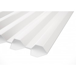 Plasttak korrugerad gop esslon 75/20 opalvit 3000x1135mm