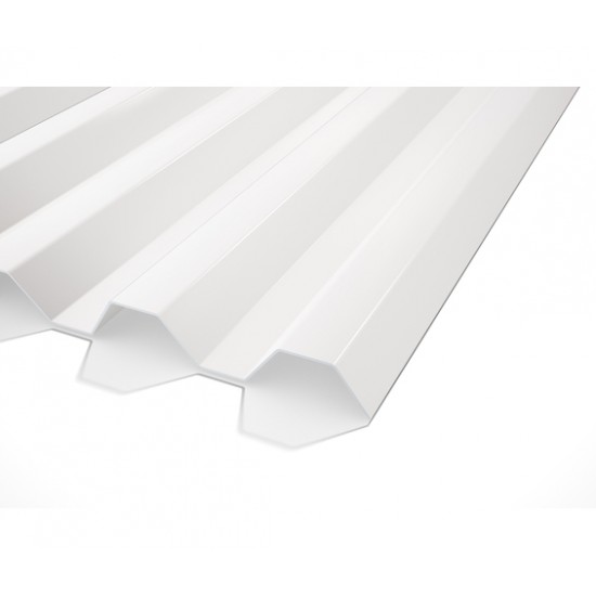 Plasttak korrugerad gop esslon 75/20 opalvit 3500x1135mm