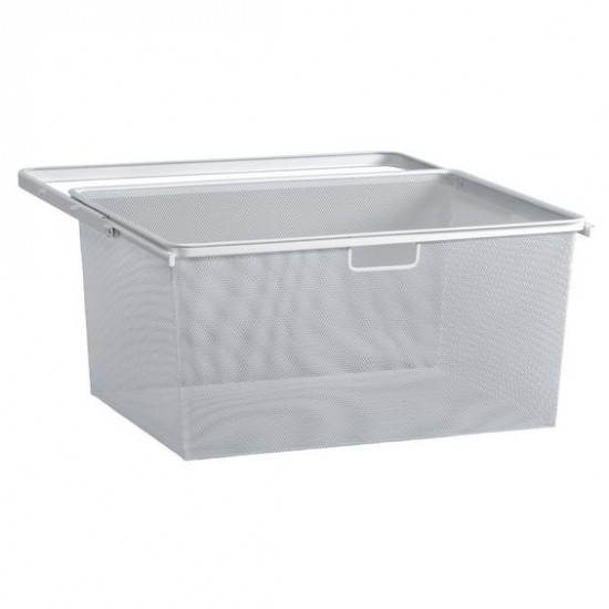 Utdragsram 60 m mesh h285 vit