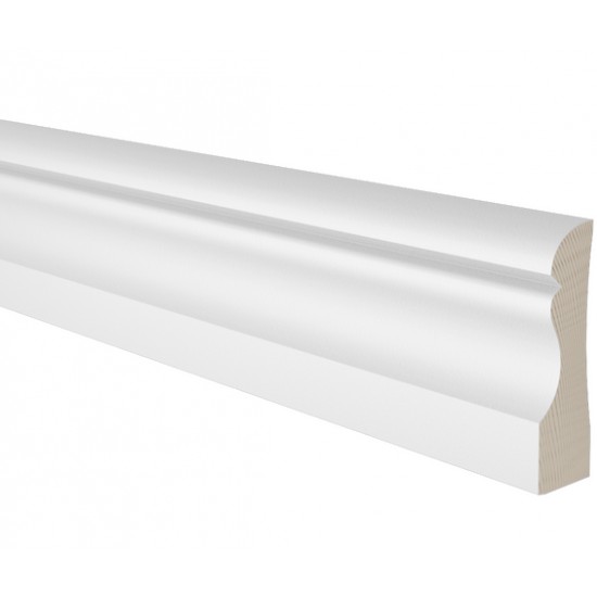 Sockel allmoge 308 furu Kritvit 0500-n 15x69x4400mm