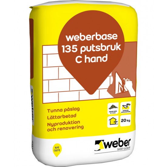 Putsbruk base 135 c hand 20kg