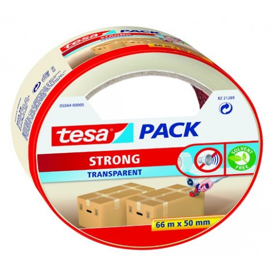 Packtejp 50mm 66m trans 5044