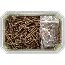 Golvskruv fyrkantsbits r1 Gulkromaterad 3,9x42