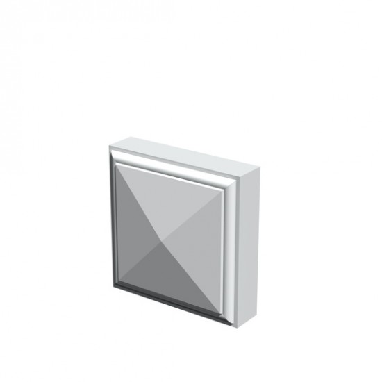 Toppkloss för foder 70mm vit S 0502-y 74x27x70mm