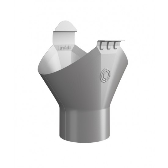 Omvikningskupa omv halvrund Silvermetallic 045 125/87mm