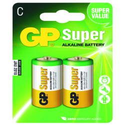 Batteri gp super alkaline Lr14/c 2st