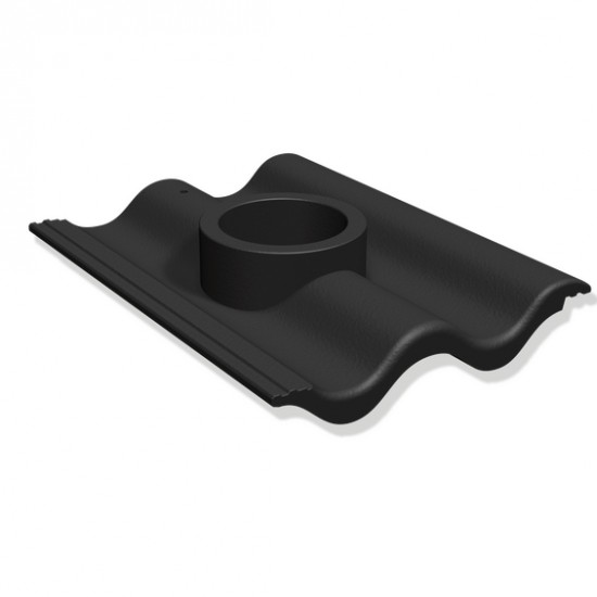 Betongdel avloppsluftare candor svart