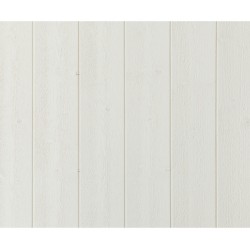 Springpanel finsågad målad vit S0502-y 8% 15x120x4800