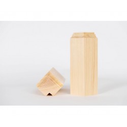 Sockelkloss ytterhörn furu obh 40x40x155