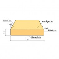 Ytterpanel 22x120x5400mm g4-2