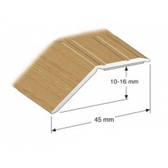 Nivålist nr179 självhäftande Ek 10-16mm 200cm