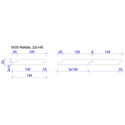 22x120 FALSPANEL GRUNDM 15/20 5MM SPRINGA L=3,6