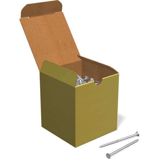 Nockskruv rostfri 4.2x60 med Med gummibricka 50st