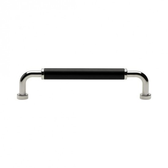 Handtag brohult m-128 Förnicklad/svart