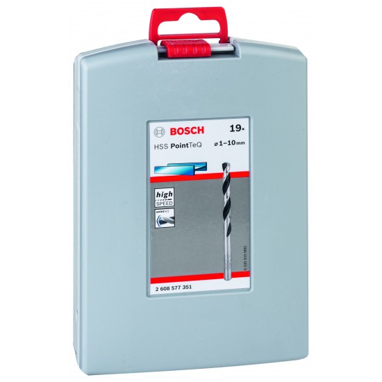 Borrset pointtec hss-r 1-10mm 19st