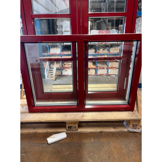 FÖNSTER FAST 10X7 ALU VIT/RÖD