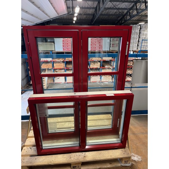 FÖNSTER 2-LUFT 10X13 ALU RÖD/VIT