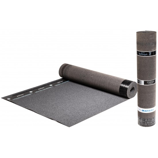 Ytpapp självtäck 3 grå takpapp 7x1m