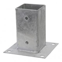 Stolpfäste med platta 2x91x91x150mm