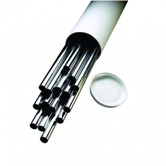 Kopparrör halvhårda 12x1.0 Förkromade 2000mm