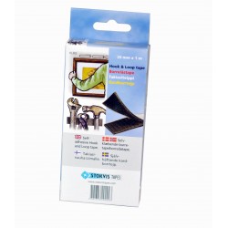 Kardborretejp svart 20mm 1000mm