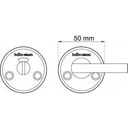 Wc-beslag a262 hcp clean Polerad