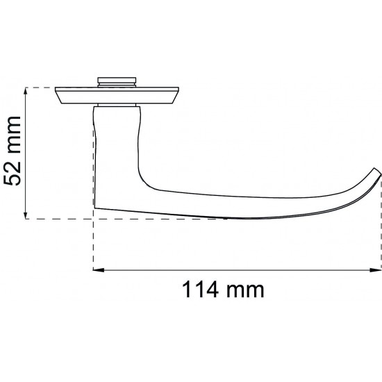 Dörrhandtag a1871 clean Borstad