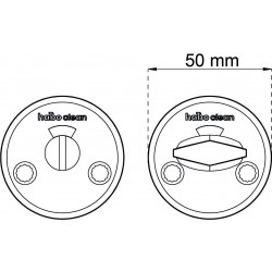 Wc-beslag a262 clean borstad