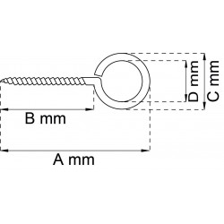 Skruvögla 1 efz 18x2,6mm