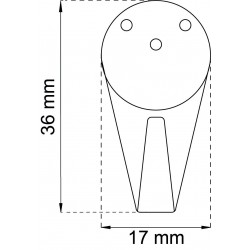 All-krok 613 vit 36x17mm