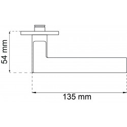 Dörrhandtag edmonton b krom Med returfjäder