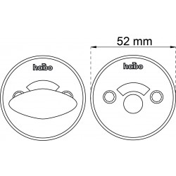 Wc-beslag a265 b krom