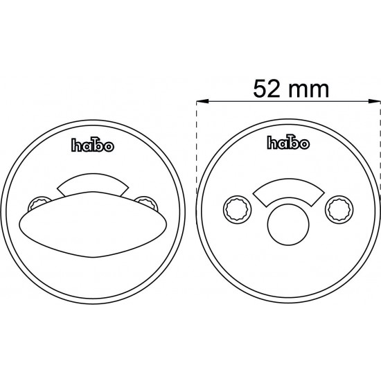 Wc-beslag a265 b krom