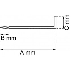 Vinkelkrok 7 efz 40mm