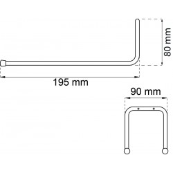 Redskapskrok 8508 efz 195mm