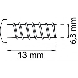 Systemskruv efz d6,3x13mm 10st