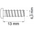 Systemskruv efz d6,3x13mm 10st