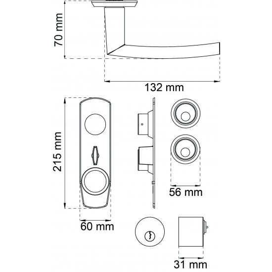Ytterdörrsats säkra atlanta rf