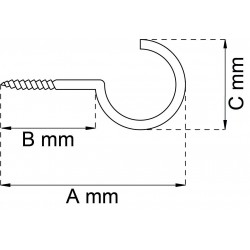 Skruvkrok 15 efz 60mm