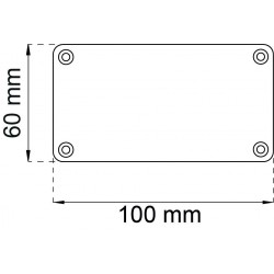 Tryckfördelare plexi 60x100mm