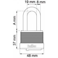 Hänglås 704-40 väderskydd