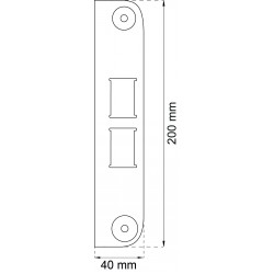 Slutbleck 6500 rf 200x40mm