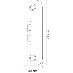 Slutbleck 6510 guldepoxy 99x30mm