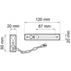 Dörrkedja med spärr rf