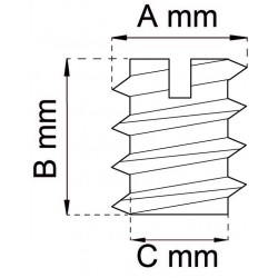 Rampamuff 1212 m6 12x13mm