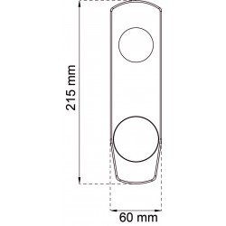 Täckskylt 60 rf 215x60mm