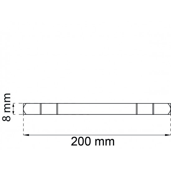 Roddarpinne brytspår 200mm