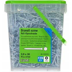 Gipsskruv för träregel ph2 fzb 3,9x30